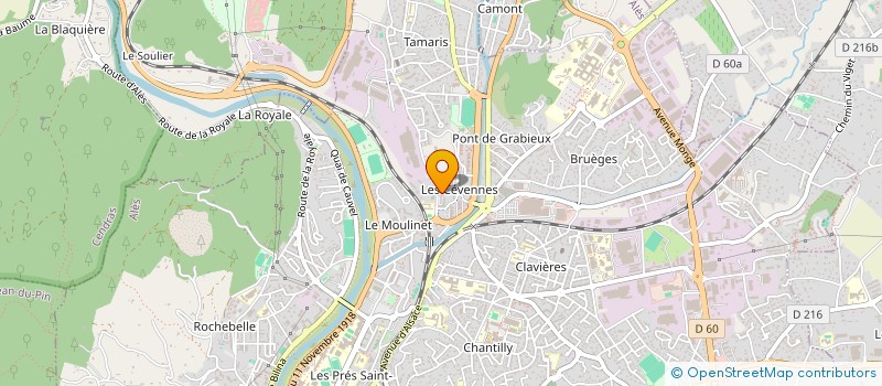 localisation de l'entreprise BK FROID ET CLIMATISATION  ALES