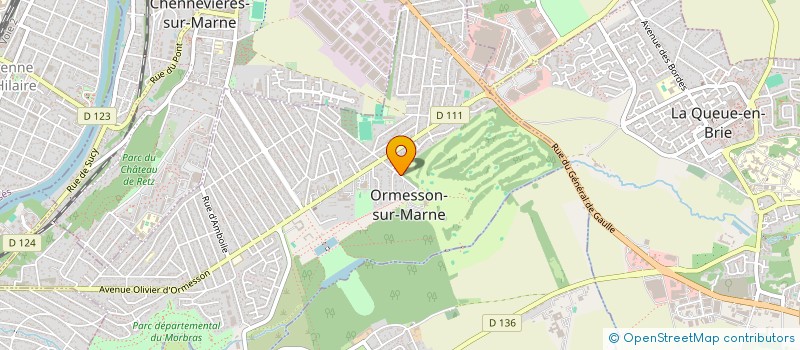 localisation de l'entreprise BK GOLF à ORMESSON-SUR-MARNE