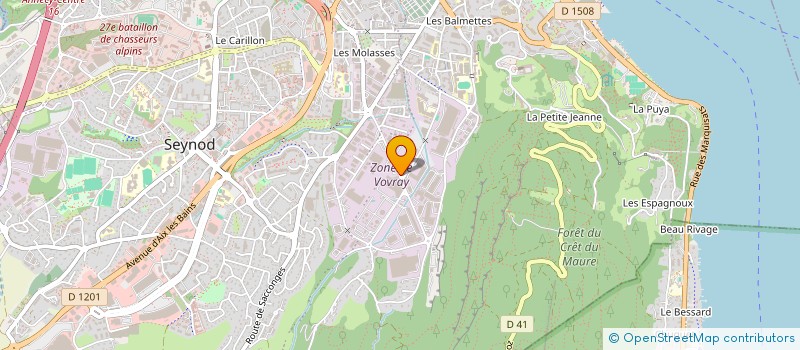 localisation de l'entreprise BK HOLDING à ANNECY