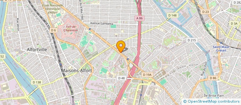 localisation de l'entreprise BK IMMO à MAISONS-ALFORT