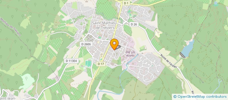 localisation de l'entreprise BK IMMO  SAINT-MATHIEU-DE-TREVIERS