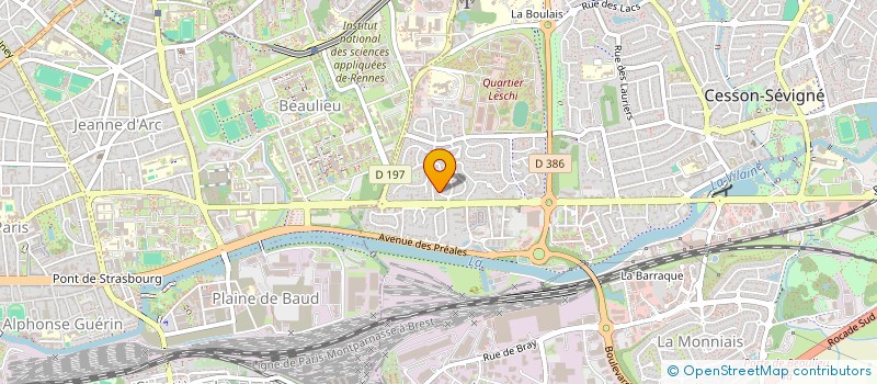 localisation de l'entreprise BK-IMMO  CESSON-SEVIGNE