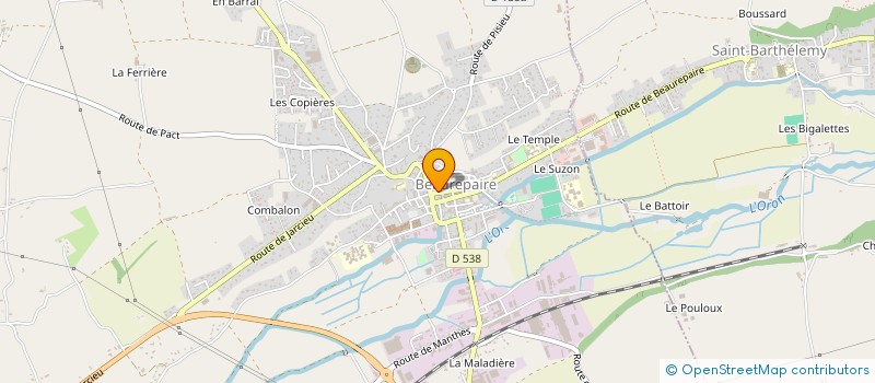 localisation de l'entreprise BK IMPORT EXPORT à BEAUREPAIRE