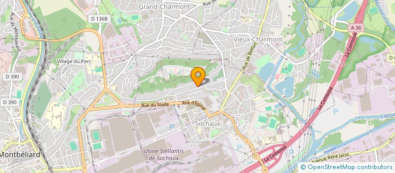localisation de l'entreprise BK INVEST  MONTBELIARD
