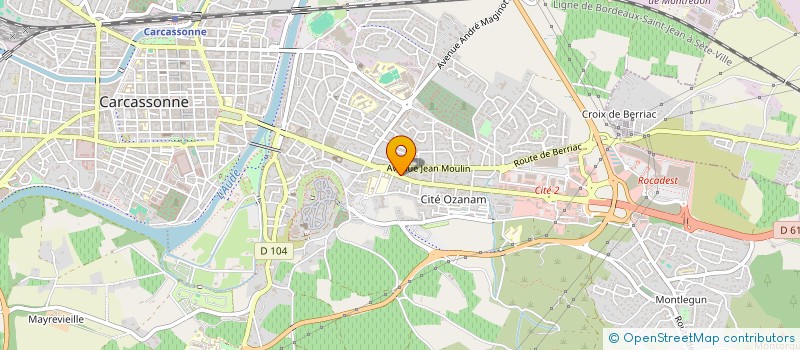 localisation de l'entreprise BK INVEST à CARCASSONNE