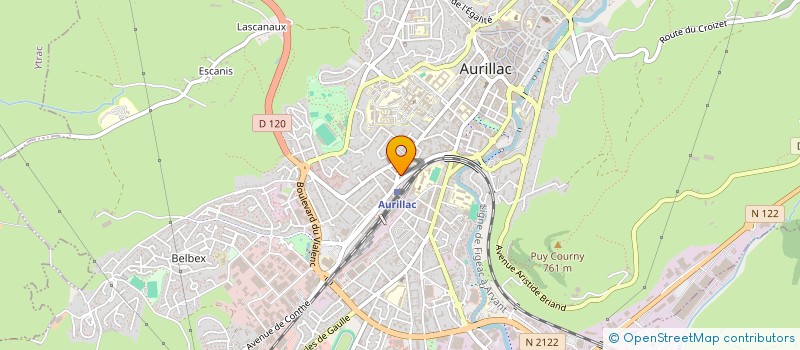 localisation de l'entreprise BK MARKET à AURILLAC