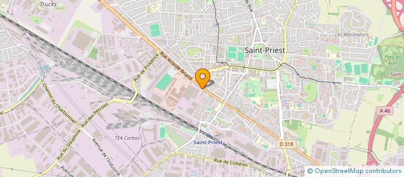 localisation de l'entreprise BK MENUISERIES à SAINT-PRIEST