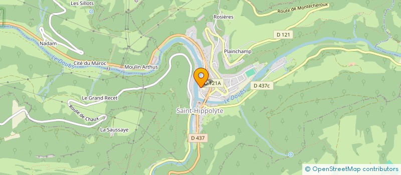 localisation de l'entreprise BK MORVILLARS  SAINT-HIPPOLYTE