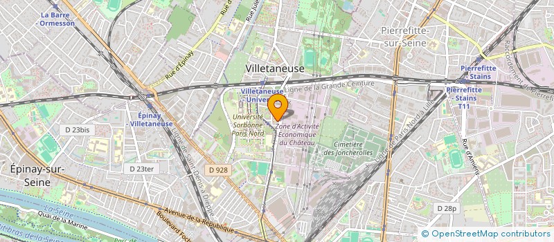 localisation de l'entreprise BK NETTOYAGE à VILLETANEUSE