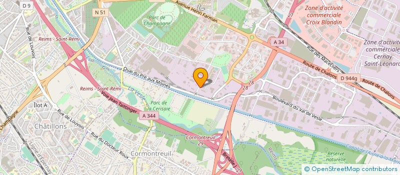 localisation de l'entreprise BK NEUVILLETTE  CERNAY-LES-REIMS