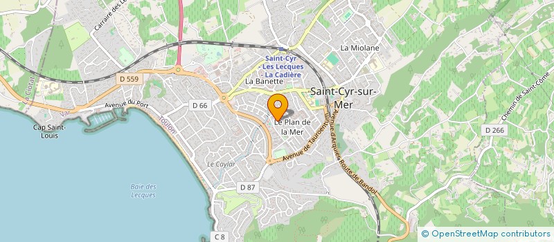 localisation de l'entreprise BK PATRIMONIUM à SAINT-CYR-SUR-MER