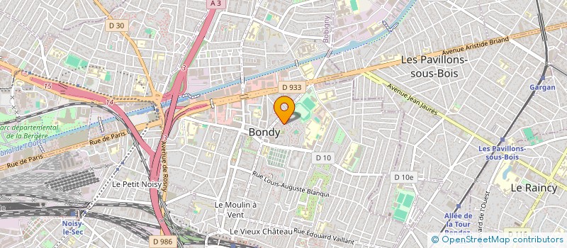 localisation de l'entreprise BK PNEUS SERVICES à LIVRY-GARGAN