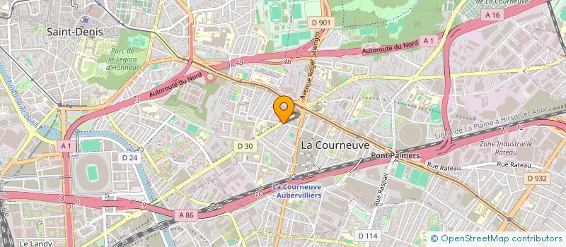 localisation de l'entreprise BK PRESTIGE & SERVICES à LA COURNEUVE