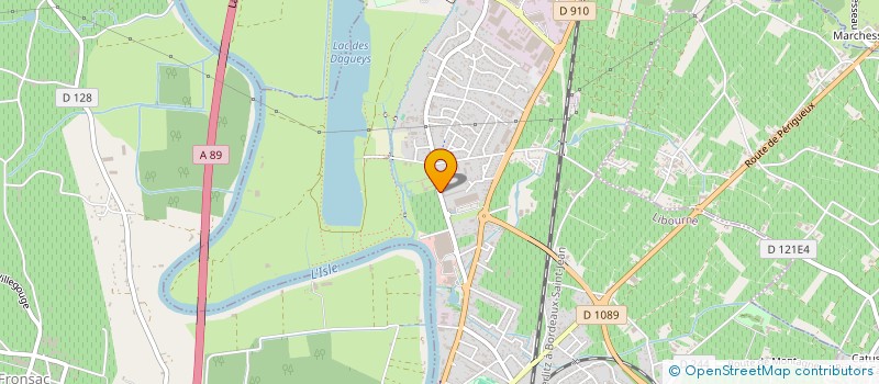 localisation de l'entreprise BK PROD BOOKING MANAGEMENT  LIBOURNE