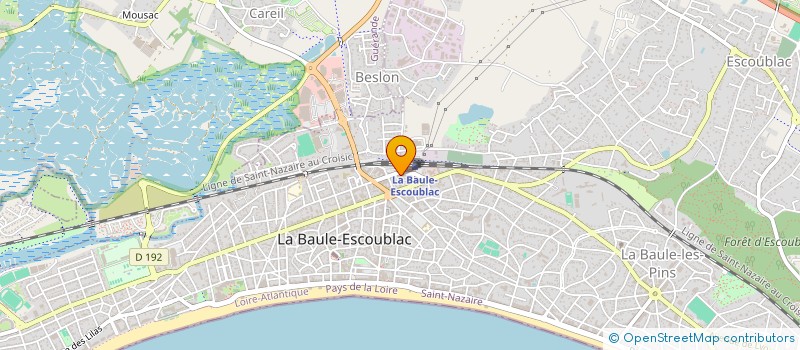 localisation de l'entreprise BK PRODUCTION  LA BAULE-ESCOUBLAC