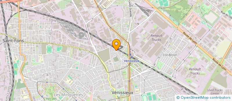 localisation de l'entreprise BK PROTECT  VENISSIEUX