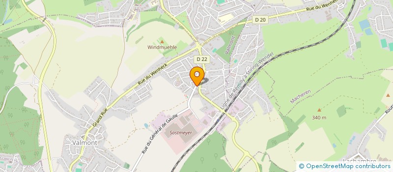 localisation de l'entreprise BK REMORQUES  VALMONT