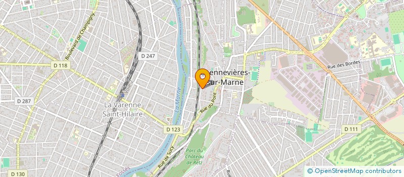 localisation de l'entreprise BK RENOVATION à CHENNEVIERES-SUR-MARNE