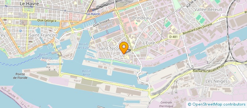 localisation de l'entreprise BK RESTO à LE HAVRE