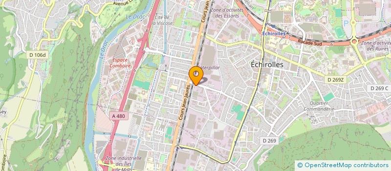 localisation de l'entreprise BK RHONE  ECHIROLLES