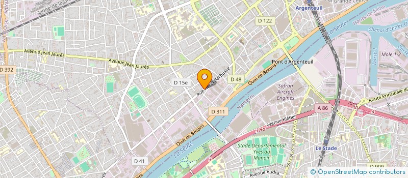 localisation de l'entreprise BK SA à ARGENTEUIL
