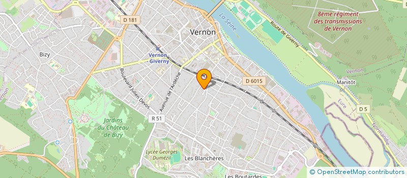 localisation de l'entreprise BK TAXI à VERNON