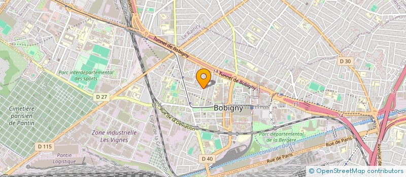 localisation de l'entreprise BK TECH à BOBIGNY