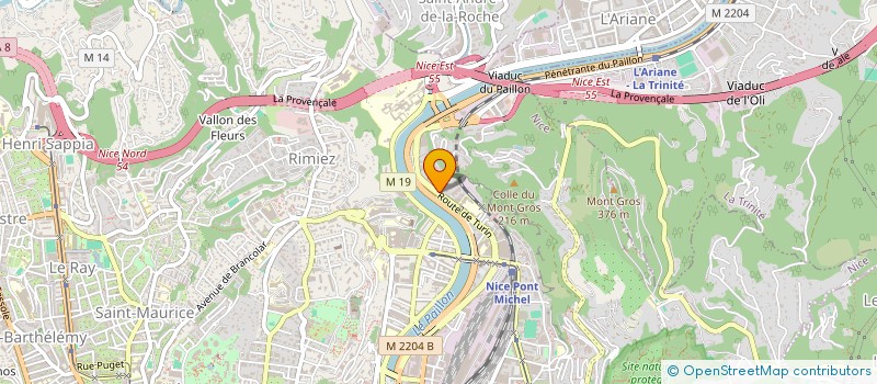 localisation de l'entreprise BK TELEC à NICE