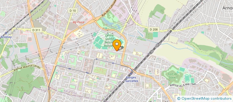 localisation de l'entreprise BK TELECOM à SARCELLES