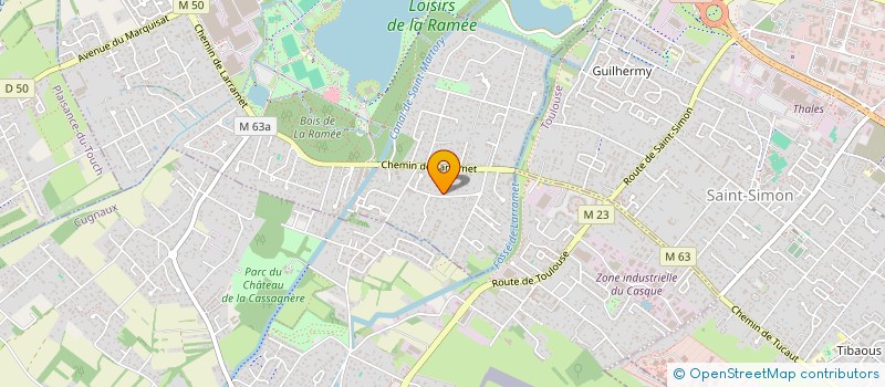 localisation de l'entreprise BK TELECOM à TOURNEFEUILLE