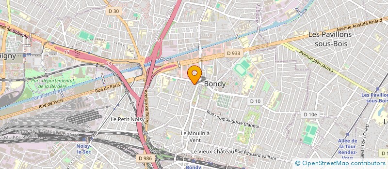 localisation de l'entreprise BK TRANS EXPRESS à BONDY