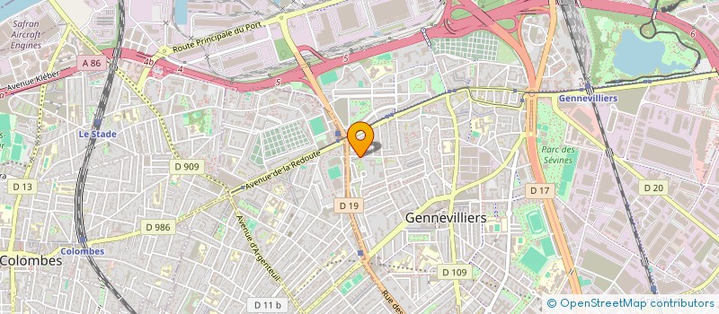 localisation de l'entreprise BK TRANSPORT  GENNEVILLIERS