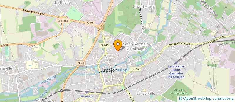 localisation de l'entreprise BK TRANSPORT à ARPAJON