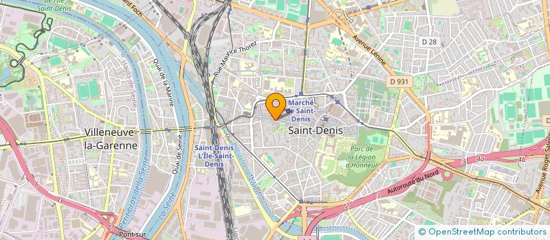 localisation de l'entreprise BK VISION à SAINT-DENIS