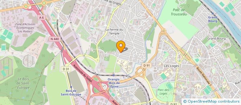 localisation de l'entreprise BK VTC à RIS-ORANGIS