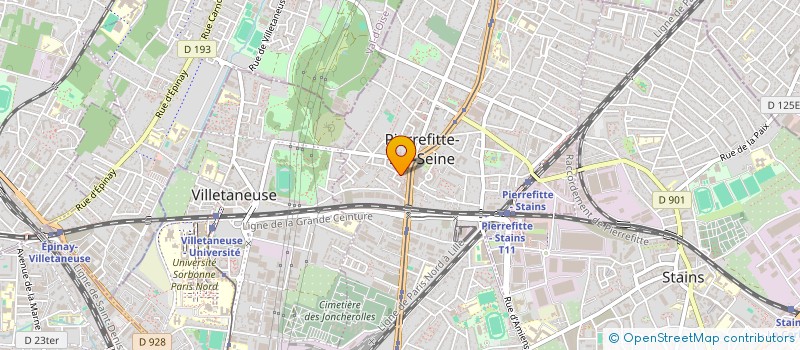 localisation de l'entreprise BK2H à PIERREFITTE-SUR-SEINE