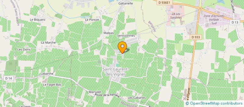 localisation de l'entreprise BK2M à BERGERAC