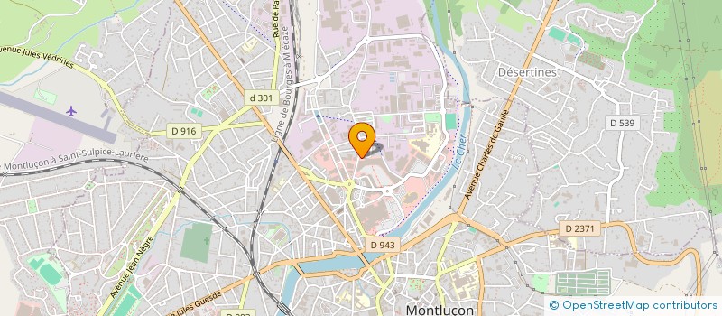 localisation de l'entreprise BK2M  MONTLUCON