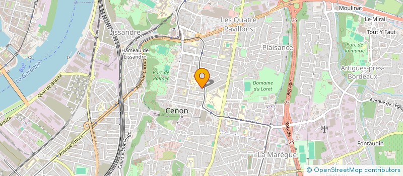 localisation de l'entreprise BK33 à CENON