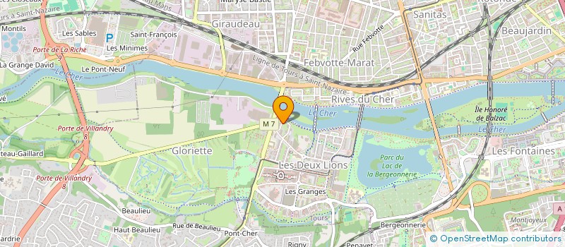localisation de l'entreprise BK37  TOURS