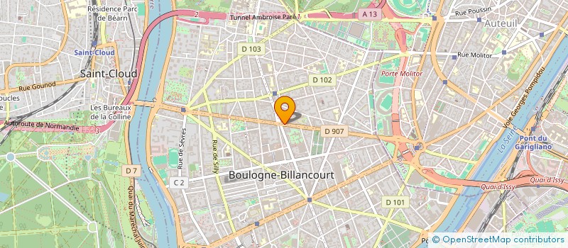 localisation de l'entreprise BKB  BOULOGNE-BILLANCOURT