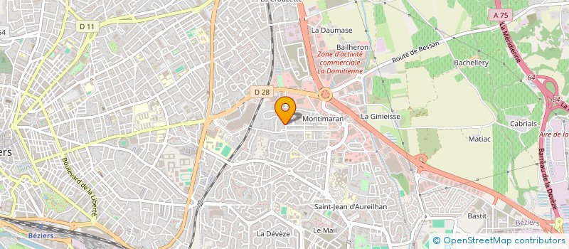 localisation de l'entreprise BKBEZIERS à BEZIERS