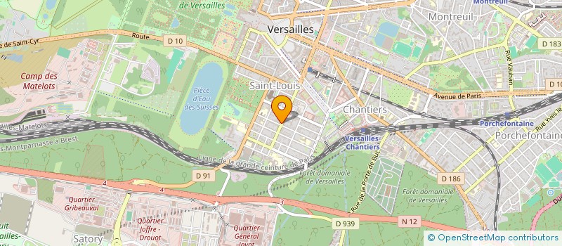 localisation de l'entreprise BKBK IMMOBILIER à VERSAILLES
