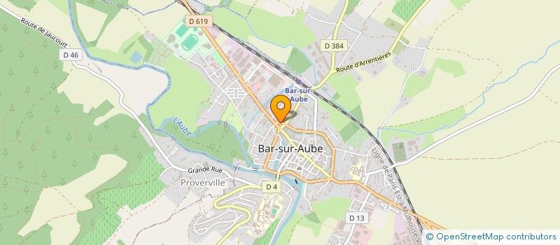 localisation de l'entreprise BKD FAMILLE  BAR-SUR-AUBE