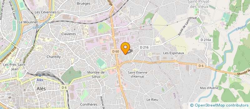 localisation de l'entreprise BKF CONSTRUCTIONS à ALES