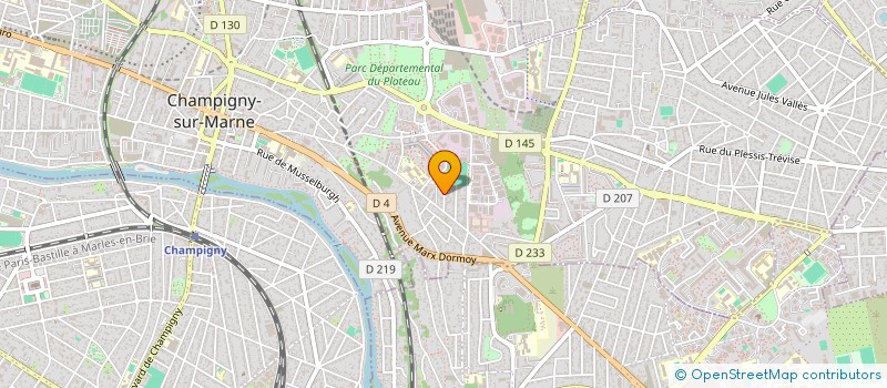 localisation de l'entreprise BKF FORMATION  CHAMPIGNY-SUR-MARNE