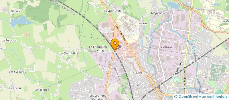 localisation de l'entreprise BKF INVEST  VIRIAT