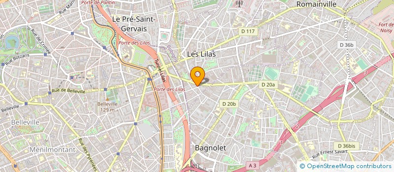 localisation de l'entreprise BKJR à LES LILAS