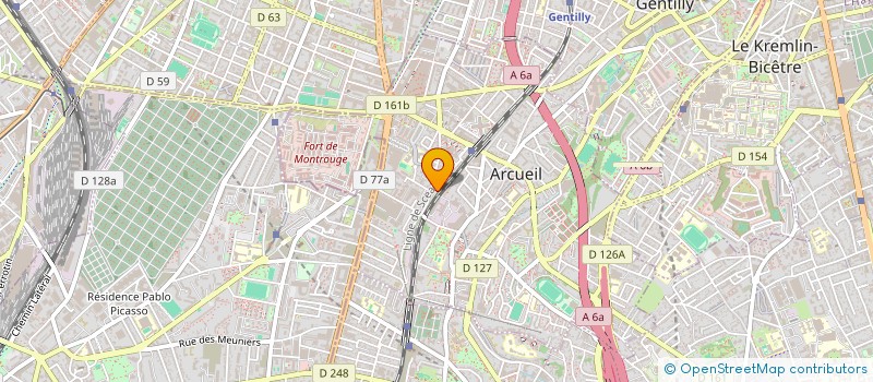 localisation de l'entreprise BKM à ARCUEIL