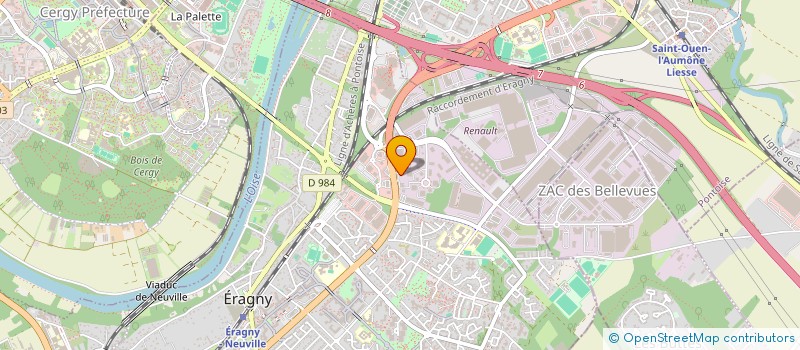 localisation de l'entreprise BKN FOOD  ERAGNY